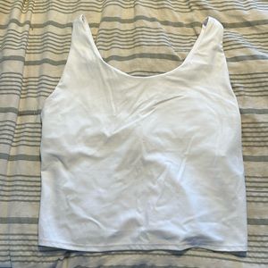 FLX White Crop Tank